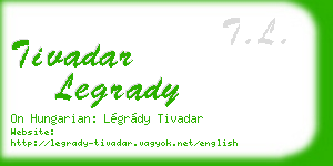 tivadar legrady business card